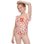 2021 high quality summer ruffle little girls bikini color swimwear