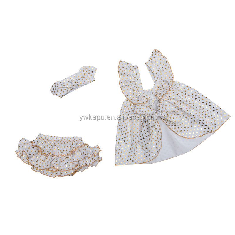 New Design Children Casual Sleeveless Clothing Set Girls Outfit Clothes
