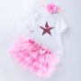 Wholesale Cotton Smash Cake Boutique Baby Romper And Tutu Skirts Set With Headband For Birthday Party 