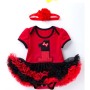 Wholesale Baby Girl Rosette Petti Dress With Baby Shoes and Headband Set For Birthday Party 