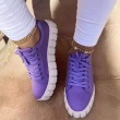Purple on white