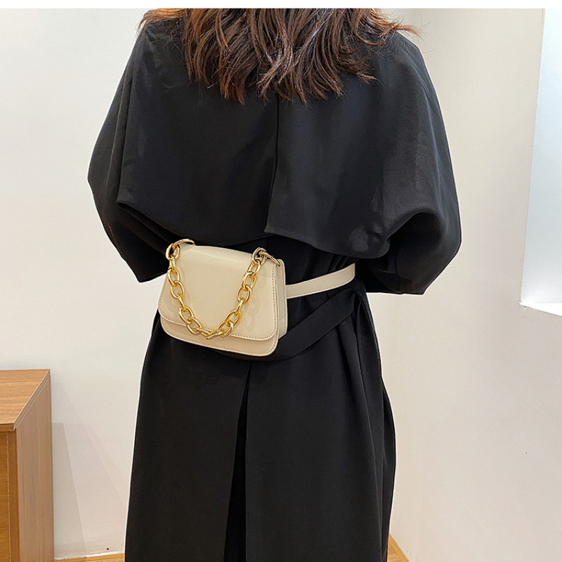 Fashionable Korean Small Square Bag Female Ins New Chain Messenger Bags Elegant Simple Ladies Handbags Women Bags