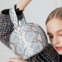 New Snake Pattern Small Round Bag Single Shoulder Messenger Fashion Personality European And American Style Chain Wmoen Handbags
