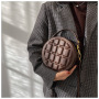 Diamond Square Round Cake Handbag Shoulder Diagonal Belt Bag