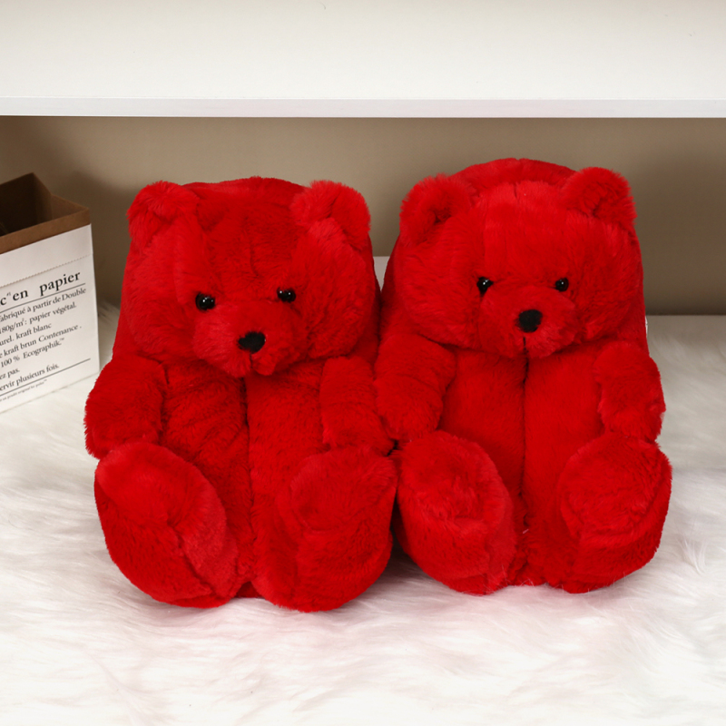 2021 New Autumn And Winter Fashion Fur Slipper For Women Ins Cute Teddy Bear Slippers Indoor & Outdoor Women'S Slippers