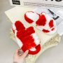 Autumn And Winter Stockpile House Women'S Slippers Tie Dyed Slippers Cute And Comfortable Plush Fluffy Fur Slippers