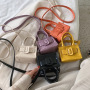Mini Children's Bag Women Stone Pattern One-Shoulder Messenger Handbag