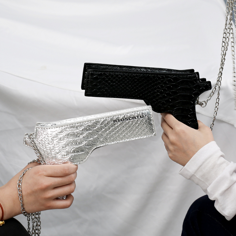 Fashion Gun Shaped Crossbody Messenger Handbags Women Hand Bags Purses and Handbags Ladies Fashion Handbags