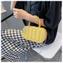 Elegant Ladies French Horizontal Bread Hand Bags Ins New Lady Woven Portable Box Bag Cross Body Handbag and Purse
