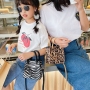 2021 Summer New Cow Pattern Parent-Child Bag Crossbodybag Hot Sale Korean Animal Pattern Bags Women Handbags Ladies Purses