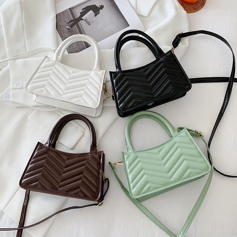Diamond Stripe Women's Mini Fashion Handbag Shoulder Messenger Bag