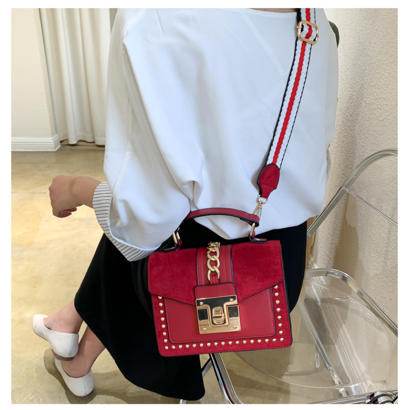  Designer Rivet Handbags Luxury Purses Women Leather One-Shoulder Bags