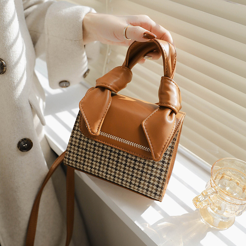 New Korean Style Crossbody Handbag Hit Color Plaid Fashion Messenger Bags Ladies Handbags Women Bags