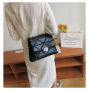 Korean simple Diamond pattern luxury handbags for women 2020 handbags Elegant Ladies sling bag party chain pouch bags