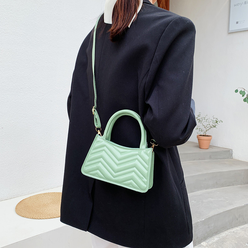Diamond Stripe Women's Mini Fashion Handbag Shoulder Messenger Bag