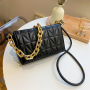 Summer One-Shoulder Small Square Bag Female 2021 New Trendy Fashion Chain Crossbody Bag Texture Western-Style Lady Bag