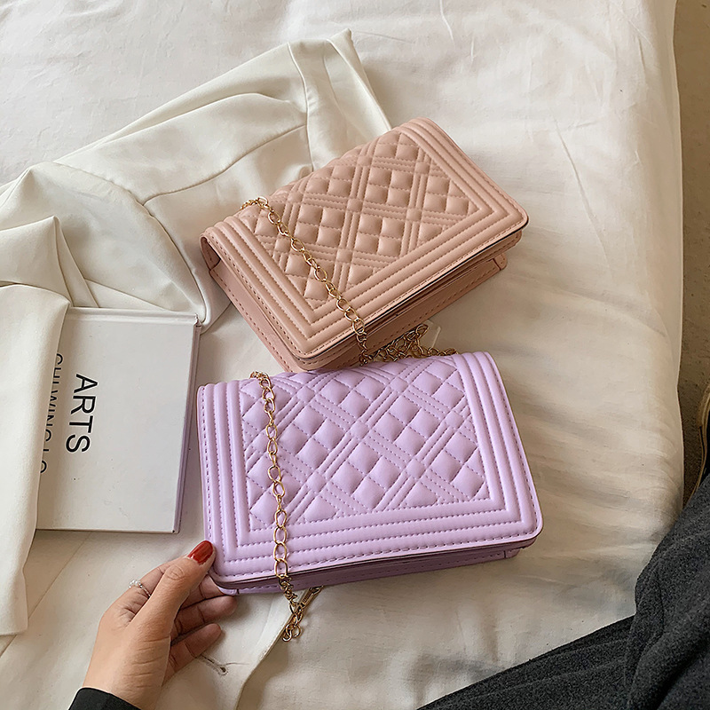 The New 2021 Trendy Fashion One-Shoulder Messenger Bag Casual Ins Small Square Bag Lady Bag Woman Handbags
