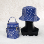 Cashew Flower Fisherman Bucket Hat And Women's Handbag Diagonal Bucket Bag