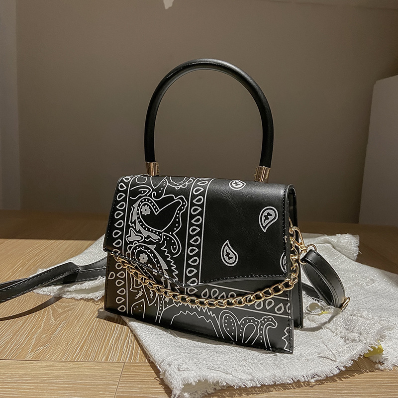 Wholesale New Flower Vase Handbag Ladies Print Bag 2021 Cashew Flower Handbag Simple Crossbody Shoulder Bag Diagonal Bag