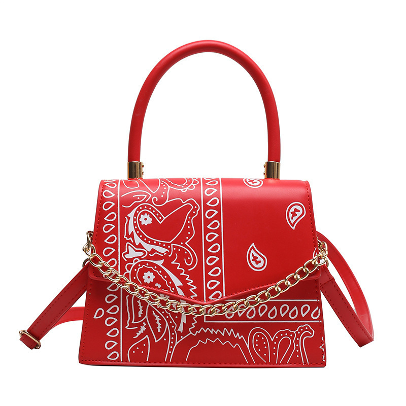 Wholesale New Flower Vase Handbag Ladies Print Bag 2021 Cashew Flower Handbag Simple Crossbody Shoulder Bag Diagonal Bag
