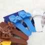 2021 New Personalized Trendy Pvc Jelly Bag Rivet Portable Crossbody Women Hand bags Purse And Shoes Bow Flat Sandals Set