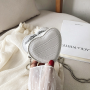 Crocodile pattern heart mini bag women handbags ladies bags designer handbags for women purses