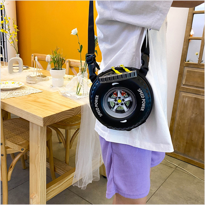 Children's Schoolbag Tire Shape Ladies Backpack Shoulder Bag