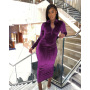 Fall New Ebay Amazon Independent Station European And American Women'S Hot Sale Korean Velvet Long-Sleeved Dress Pullover