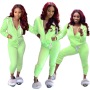 Amazon Hot Sale Autumn And Winter Euro-American Women'S Solid Color Suit Sports Two-Piece Suit