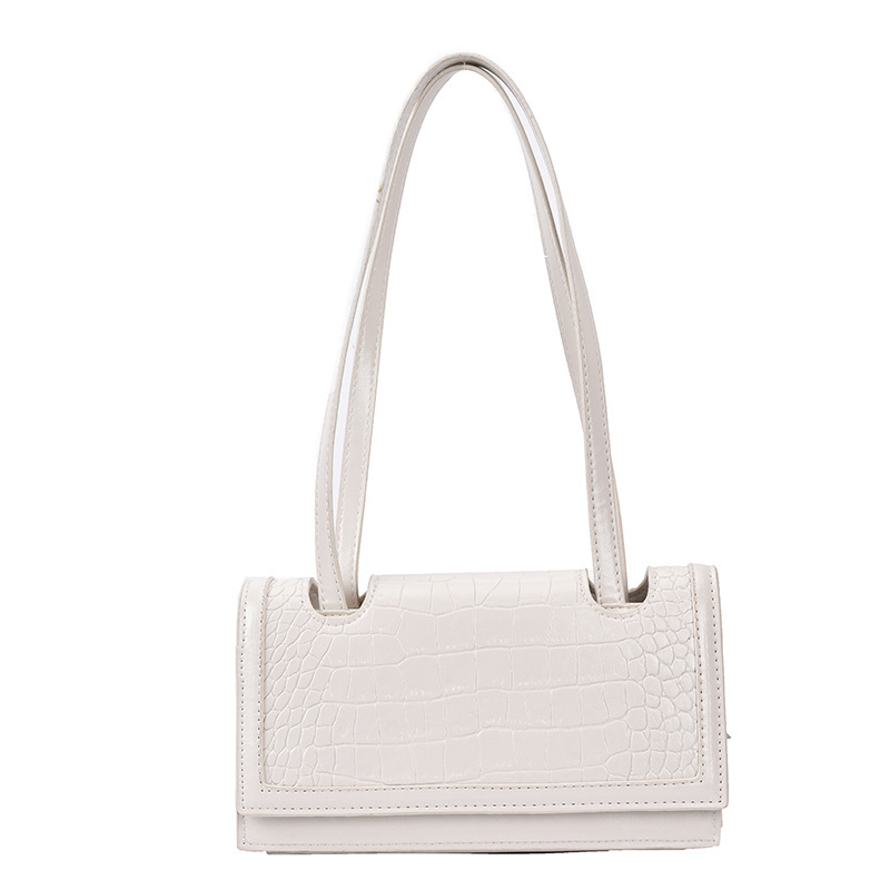 Crocodile Pattern Portable Small Square Bag Ladies One-Shoulder Armpit Bag