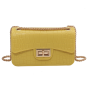 Hot selling crocodile pattern small square jelly bag designer purses and handbags for women 2021 purses