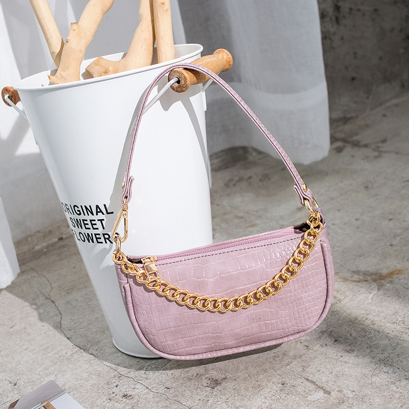 Crocodile pattern small square bag shoulder bag ladies fashion handbags purses and handbags women hand bags 2021