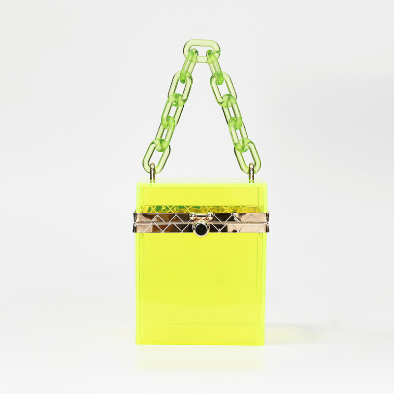 Wholesale Fashion Acrylic Transparent Box Bags PVC Bags Women Hand bags Clear Purses and Handbags