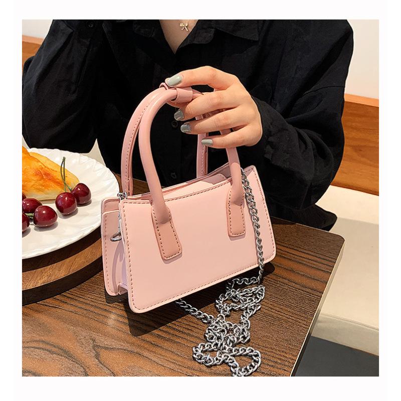 High Quality Small Bag Handbag 2021 Hot Sale New Ladies Hand Bag Pu Luxury Chain Messenger Bag