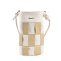 Shoulder Messenger Bags Bucket Bag Women Grid Pattern Handbags
