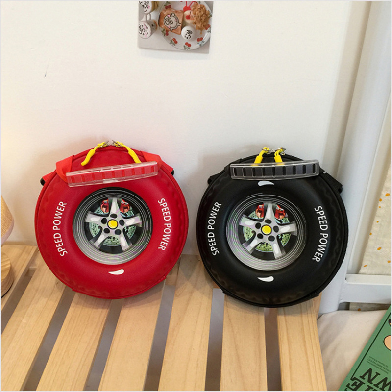 Children's Schoolbag Tire Shape Ladies Backpack Shoulder Bag