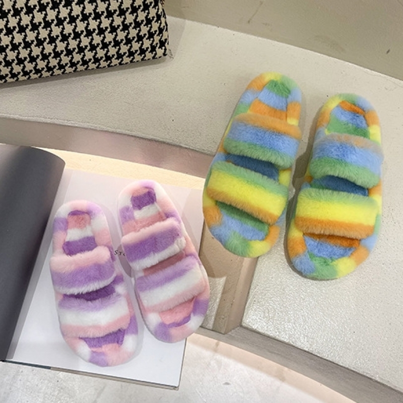 2021 New Manufacturer Designer Fashion Wool Slippers Muffin Thick Bottom High Quality Large Size Women's Slippers