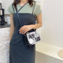 Ins New Black And White Contrast Printing Chain Handbags For Women 2021 New Crocodile Pattern Crossbody Bag Women Shoulder Bag