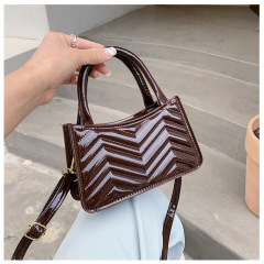 Diamond Stripe Women's Mini Fashion Handbag Shoulder Messenger Bag