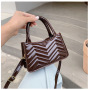 Diamond Stripe Women's Mini Fashion Handbag Shoulder Messenger Bag