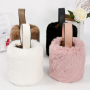 New Plush Bucket Plush Bag Women Hand Bags 2021 New Drawstring Anti-Theft Crossbody Shoulder Bag Purses And Handbags