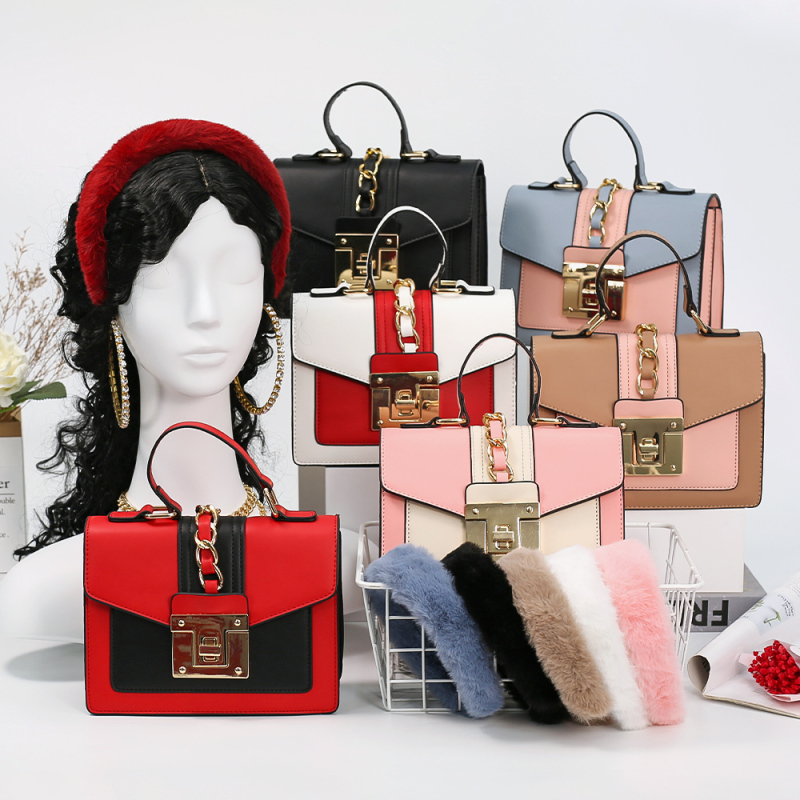 Ladies Handbags Headband 2 Piece Set Ins New Arrival Fashion Tie Dye Pu Leather Designer Womens Purses And Handbags