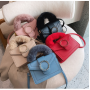 Autumn Winter furry handle square bags women handbags ladies hand bag luxury purses and handbags for women