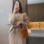New plush faux fur bucket bag women handbags luxury handbag for women purses and handbags