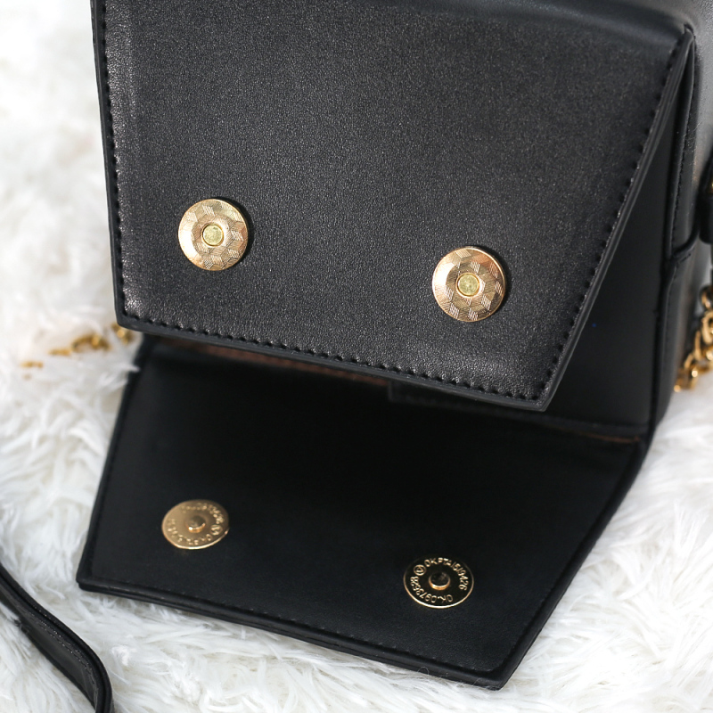 Ladies Leather Printed One-Shoulder Diagonal Box Bag