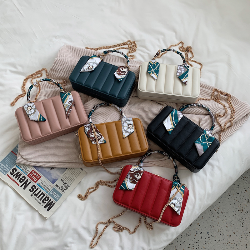 Chain Crossbody Small Square Handbag Fashion Portable Box Shoulder Bag