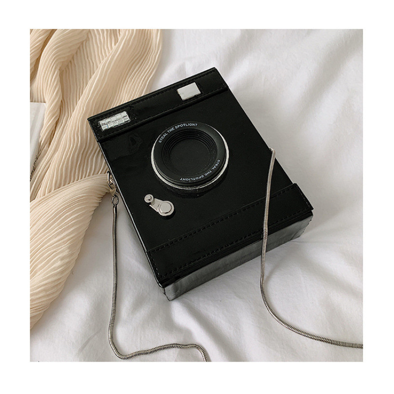 Ins Fun Creative Chain Handbags For Women Retro Camera Style Casual Bag Cute Girl Heart Crossbody Bag Women