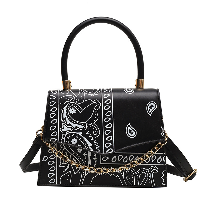 Wholesale New Flower Vase Handbag Ladies Print Bag 2021 Cashew Flower Handbag Simple Crossbody Shoulder Bag Diagonal Bag