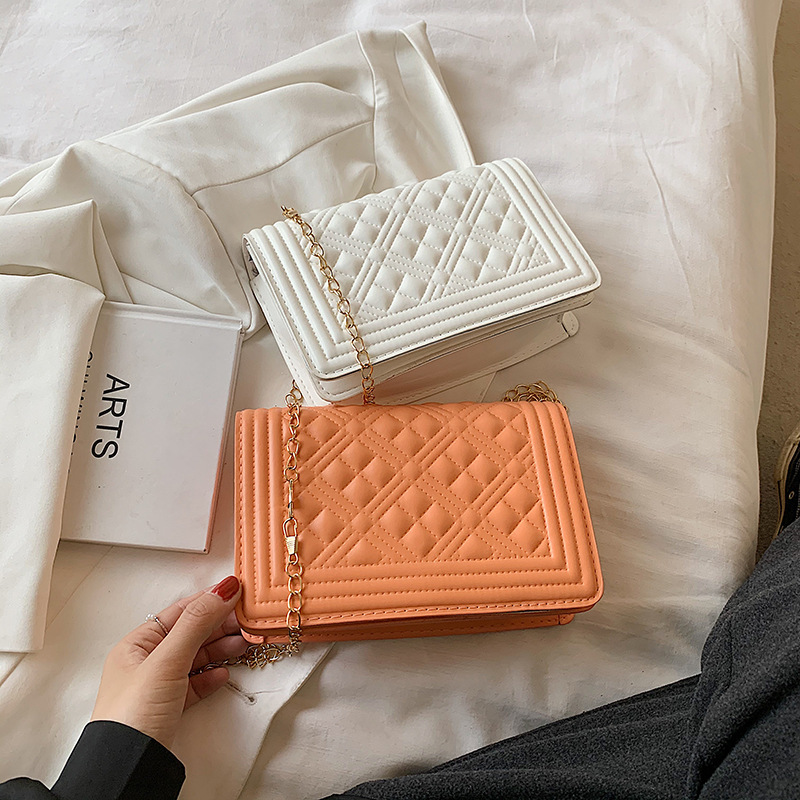 The New 2021 Trendy Fashion One-Shoulder Messenger Bag Casual Ins Small Square Bag Lady Bag Woman Handbags