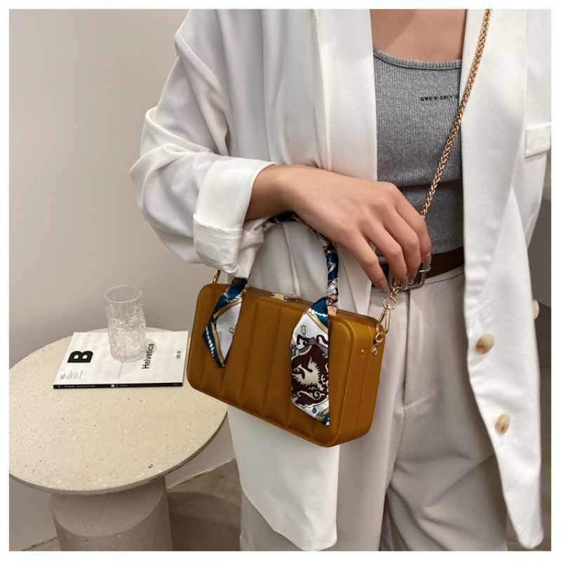 Chain Crossbody Small Square Handbag Fashion Portable Box Shoulder Bag